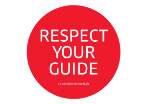 Reiseleiterverband Signet - Respect Your Guide